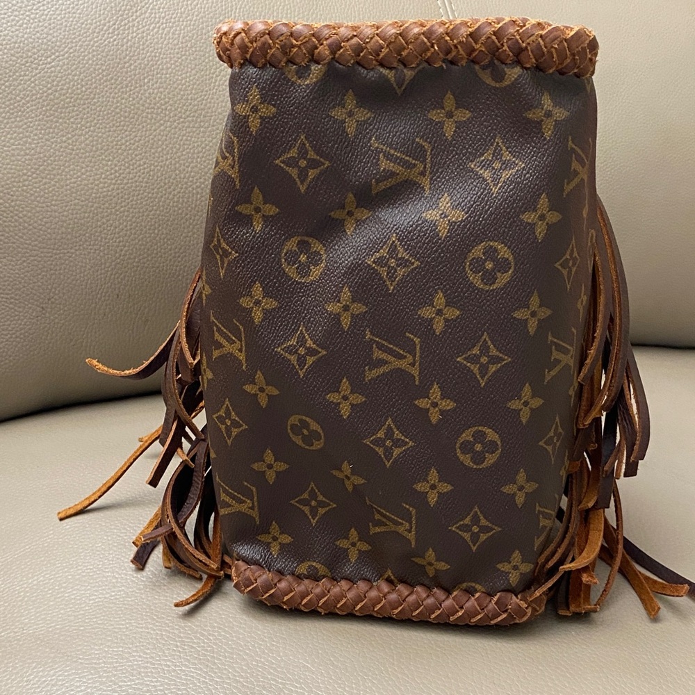 Louis Vuitton Speedy 25 Braided Fringe Satchel Custom Vintage Boho Style - Picture 7 of 16